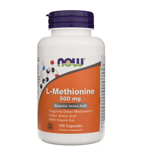 Now Foods L-Methionine 500 mg - 100 Capsules