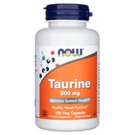 Now Foods Taurin 500 mg - 100 pflanzliche Kapseln