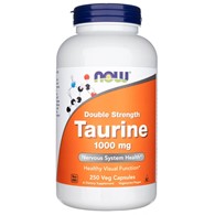 Now Foods Taurin, doppelte Stärke 1000 mg - 250 pflanzliche Kapseln