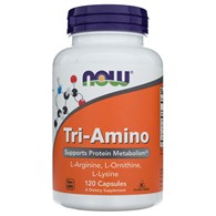 Now Foods Tri-Amino (L-Arginin, L-Ornithin, L-Lysin) - 120 Kapseln