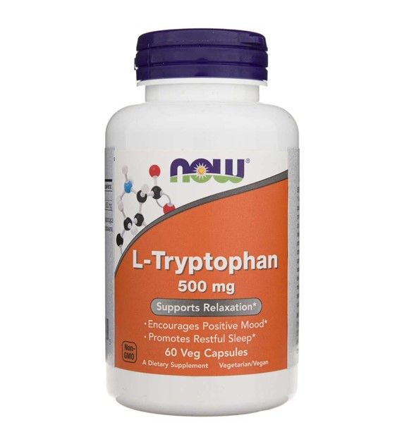 Now Foods L-Tryptofan 500 mg - 60 kapsułek