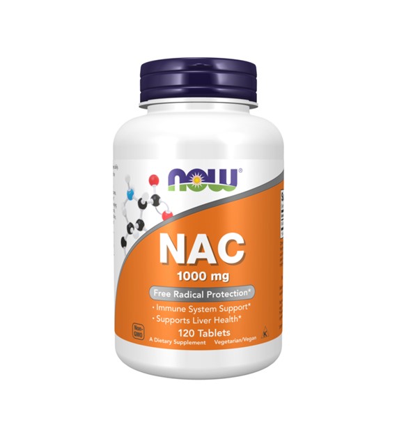 Now Foods NAC N-Acetyl Cysteine 1000 mg - 120 tabletek