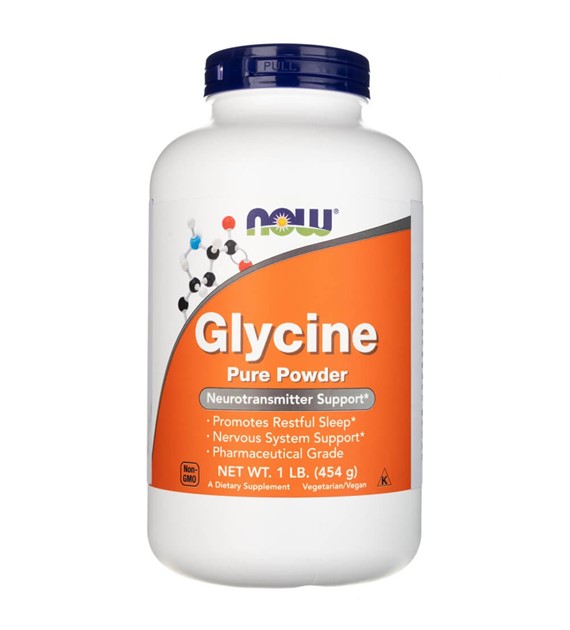 Now Foods Glicyna w proszku - 454 g