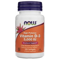 Now Foods Vitamin D3 5000 IU - 120 měkkých gelů
