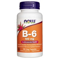 Now Foods Vitamin B-6 100 mg - 100 veg. kapslí