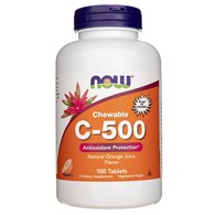 Now Foods Vitamin C-500 Orange Kautabletten - 100 Tabletten