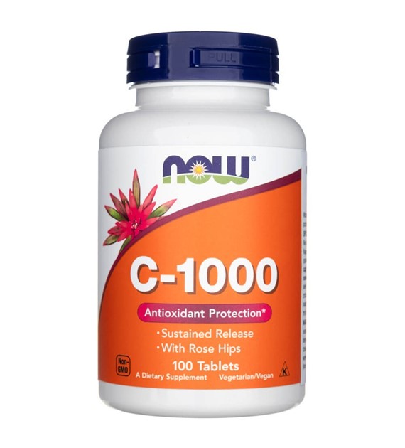 Now Foods Vitamin C-1000 Nachhaltige Freisetzung - 100 Tabletten