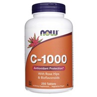 Now Foods Vitamin C-1000 with Rose Hips & Bioflavonoids - 250 Tablets
