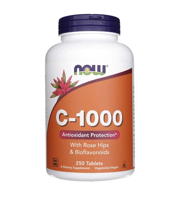 Now Foods Vitamin C-1000 s růžovými šípky a bioflavonoidy - 250 tablet