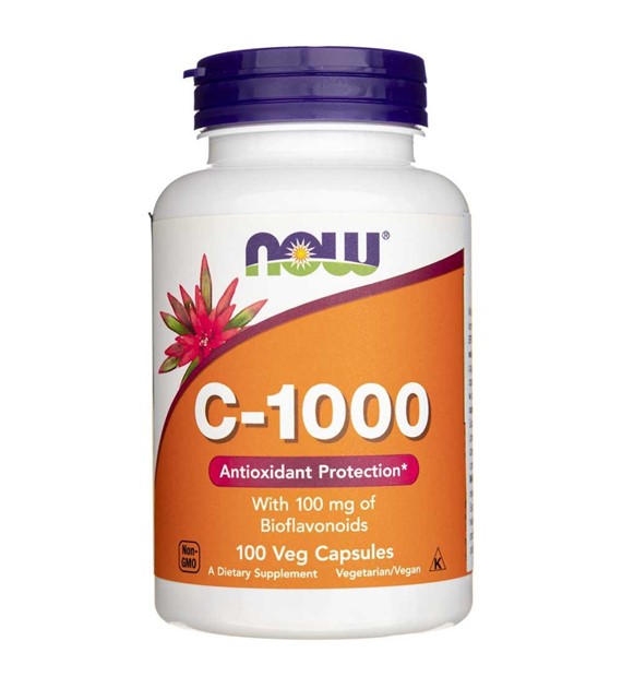 Now Foods Vitamin C-1000 mit Bioflavonoiden - 100 pflanzliche Kapseln