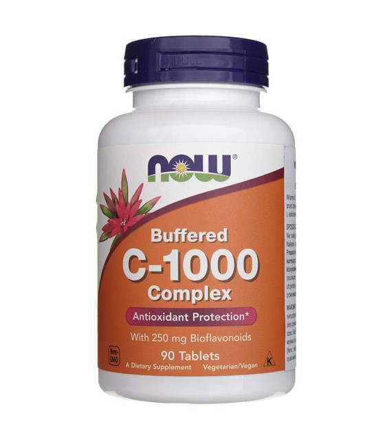 Now Foods Witamina C-1000 buforowana - 90 tabletek