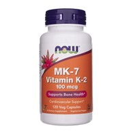 Now Foods Vitamin K2 MK-7 100 mcg - 120 Veg Capsules