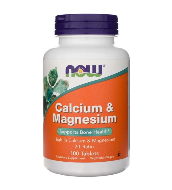 Now Foods Calcium & Magnesium - 100 tabletek