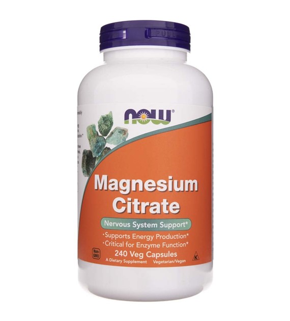 Now Foods Magnesiumzitrat 400 mg - 240 pflanzliche Kapseln