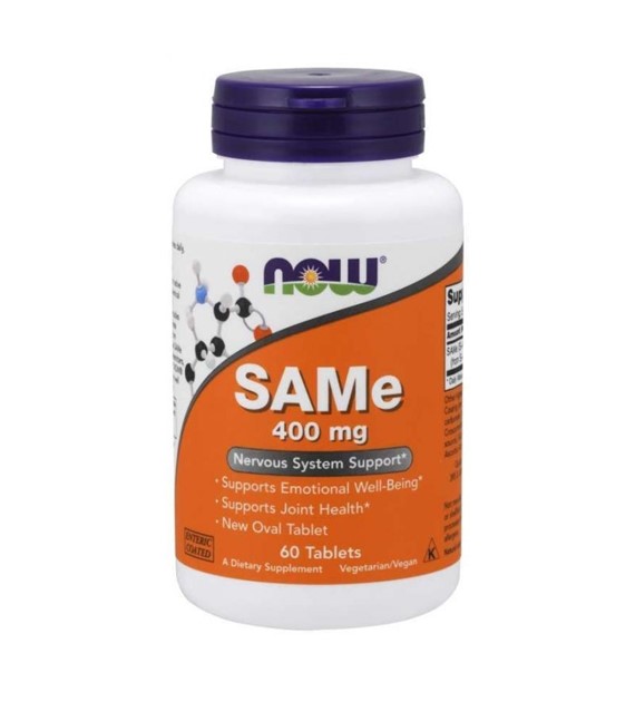 Now Foods SAMe (S-adenozylo L-metionina) 400 mg - 60 tabletek
