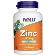 Now Foods Zink 50 mg - 250 Tabletten