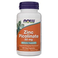 Now Foods Pikolinát zinečnatý 50 mg - 120 veg. kapslí