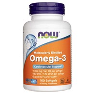 Now Foods Omega-3, 180 EPA / 120 DHA - 100 měkkých gelů