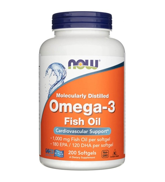 Now Foods Omega-3 1000 mg - 200 kapsułek
