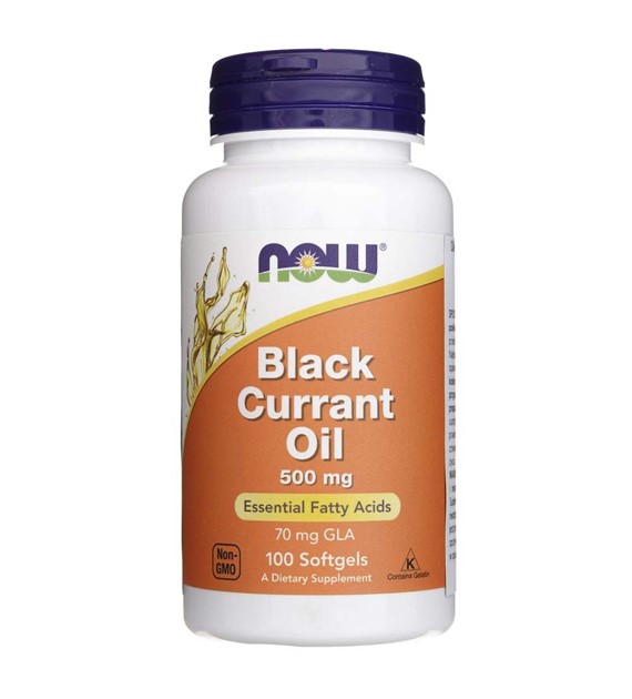 Now Foods Black Currant Oil (Olej z czarnej porzeczki) 500 mg - 100 kapsułek