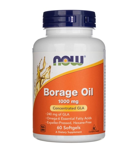 Now Foods Borage Oil 1000 mg - 60 Softgels