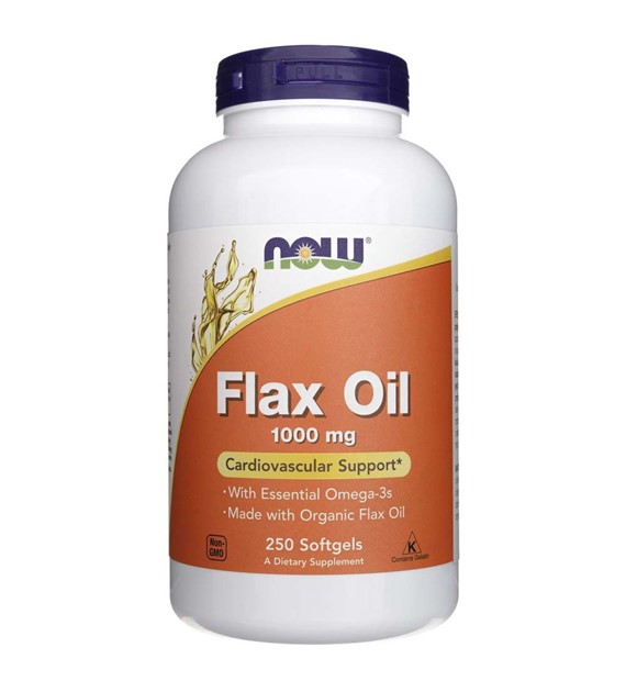 Now Foods Flax Oil 1000 mg - 250 Softgels