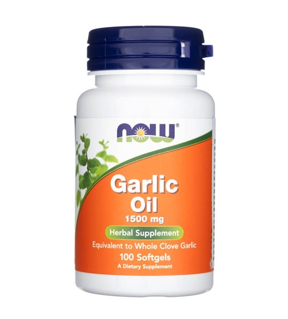 Now Foods Garlic Oil (Olej z czosnku) 1500 mg - 100 kapsułek