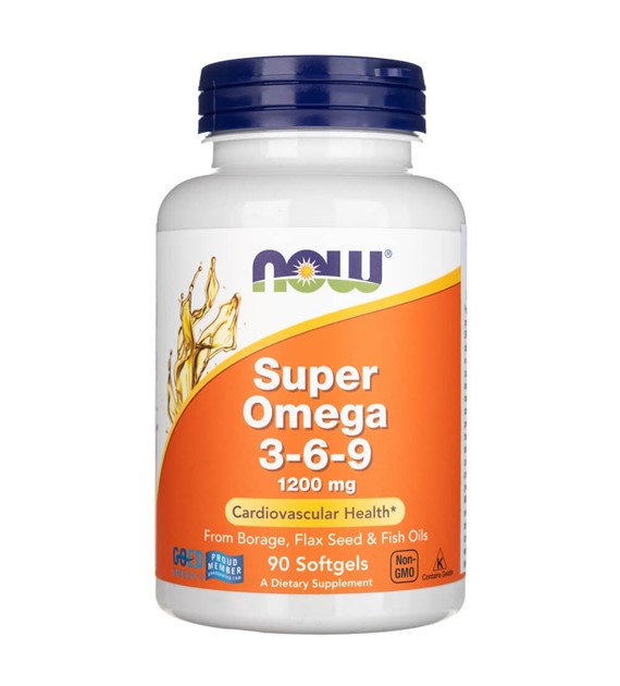 Now Foods Super Omega 3-6-9 1200 mg - 90 měkkých gelů