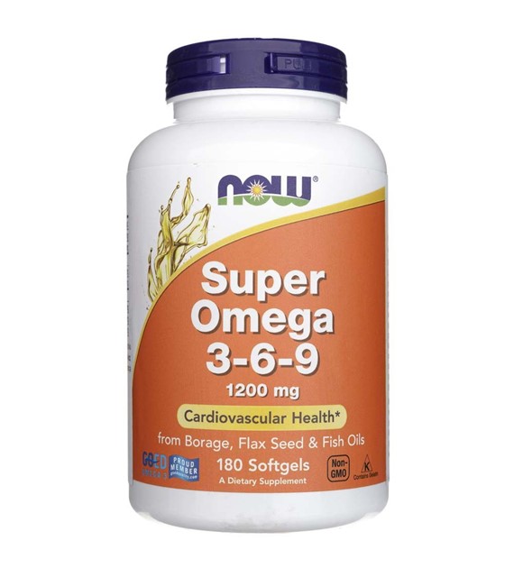 Now Foods Super-Omega 3-6-9 1200 mg - 180 Weichkapseln