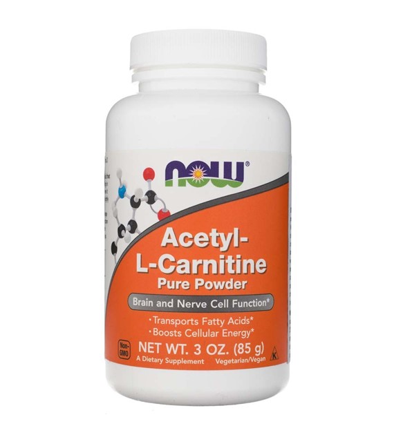 Now Foods Acetyl-L-karnitin čistý prášek - 85 g