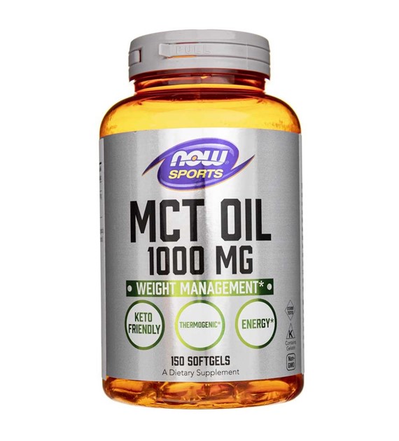 Now Foods MCT Oil 1000 mg - 150 Softgelkapseln