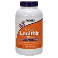 Now Foods Lecitin bez GMO 1200 mg - 200 měkkých gelů