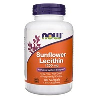 Now Foods Sunflower Lecithin (Lecytyna Słonecznikowa) 1200 mg - 100 kapsułek