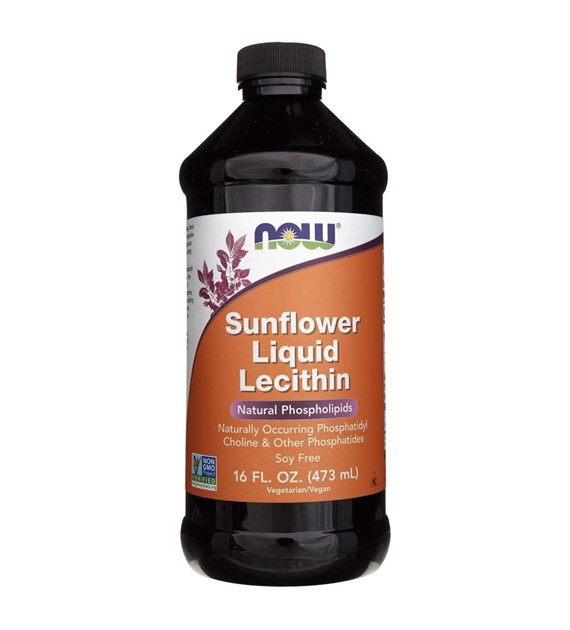 Now Foods Sunflower Lecithin (Lecytyna Słonecznikowa) - 473 ml