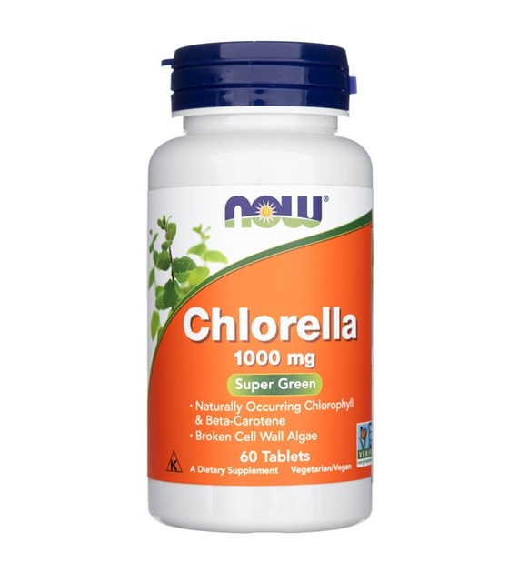 Now Foods Chlorella 1000 mg - 60 tabletek