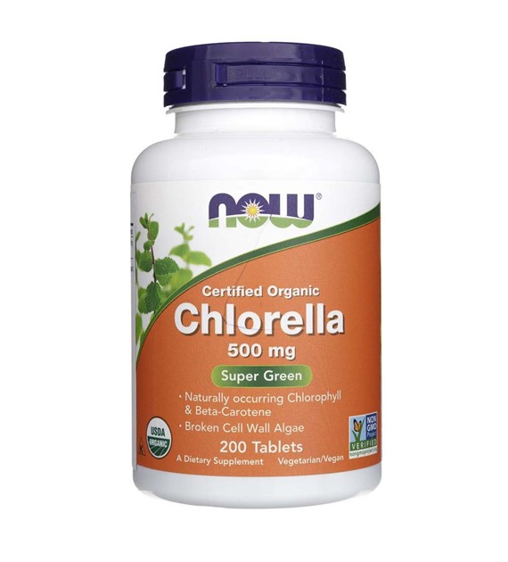 Now Foods Chlorella Certified Organic 500 mg - 200 Tablets
