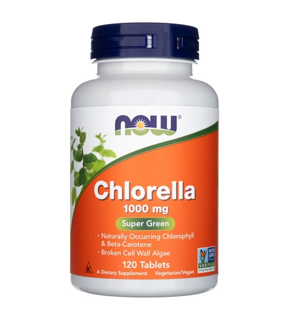Now Foods Chlorella 1000 mg - 120 tabletek