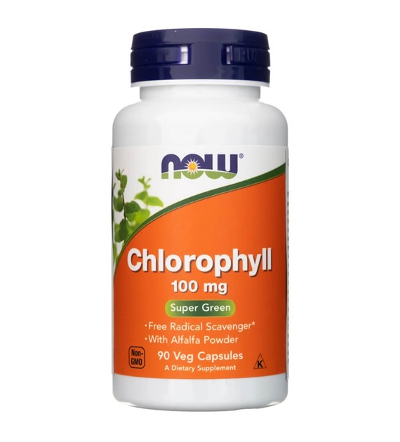 Now Foods Chlorofyl 100 mg - 90 rostlinných kapslí
