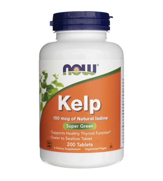 Now Foods Kelp (Jod) 150 mcg - 200 tabletek
