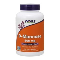 Now Foods D-Mannoza 500 mg - 240 kapsułek