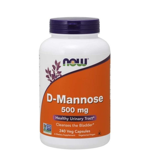 Now Foods D-Mannoza 500 mg - 240 kapsułek