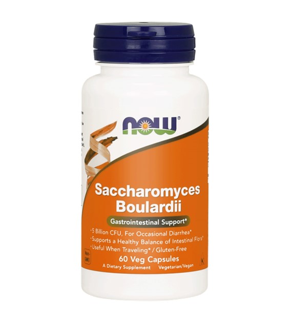 Now Foods Probiotyk Saccharomyces Boulardii - 60 kapsułek