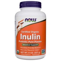 Now Foods Prebiotický inulin v čistém prášku, organický - 227 g