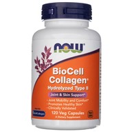 Now Foods BioCell Kolagen ® Hydrolyzovaný typ II - 120 veg. kapslí