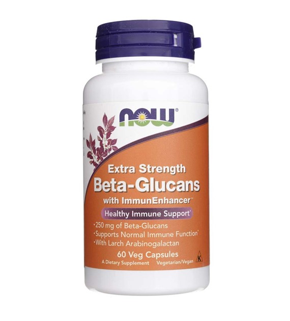 Now Foods Beta-Glucans with ImmunEnhancer, Extra Strength - 60 Veg Capsules