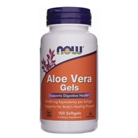 Now Foods Aloe Vera Gels 10000 mg - 100 měkkých gelů