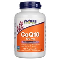 Now Foods CoQ10 100 mg mit Weißdornbeere - 180 pflanzliche Kapseln