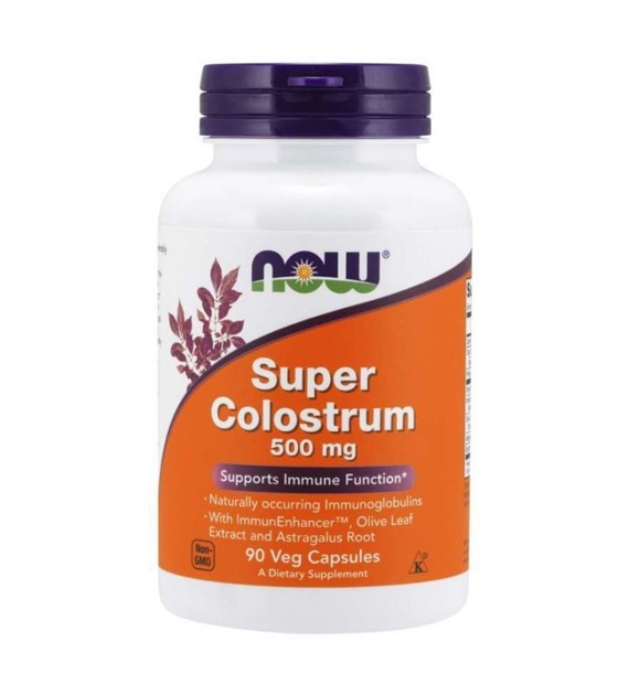 Now Foods Super Colostrum 500 mg - 90 kapsułek