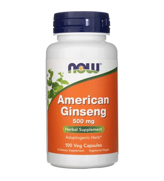 Now Foods American Ginseng (Żeń-szeń Amerykański) 500 mg - 100 kapsułek