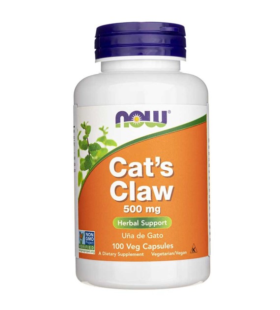 Now Foods Koci Pazur (Cat's Claw) 500 mg - 100 kapsułek